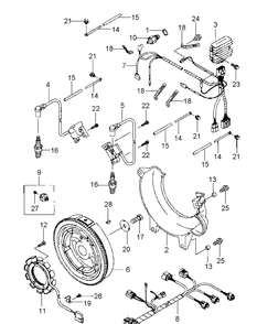 Part Location Diagram of KM-241B0406 MTD Pan Screw